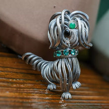 Load image into Gallery viewer, Messy Little Dog Pendant. Gifts for Him. Handmade Necklace. Unique Jewelry.