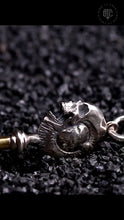 Load image into Gallery viewer, 925Silver Key Pendant, Handmade Sterling Silver Skull Necklace, Gift for him.