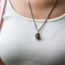 Load image into Gallery viewer, Tiny Frog Pendant. Gifts for Her/Him. Handmade Necklace. Sterling Silver Pendant