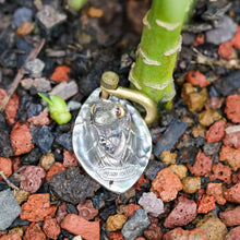 Load image into Gallery viewer, Reptile Animal Pendant. Eyelid/Giant Gecko. Handmade Sterling Silver Necklace.