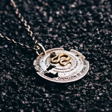 Load image into Gallery viewer, Legendary Snake Shield Pendant, 925 Sterling Silver Necklace, Gifts for Him.