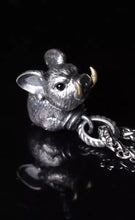 Load image into Gallery viewer, Pig Pendant. 925 Silver Handmade Necklace, Unique Jewelry. Gift for her/him