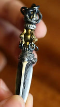 Load image into Gallery viewer, Sacred Instrument Pendant. Gift for Him. Handmade Necklace. Fidget Item.